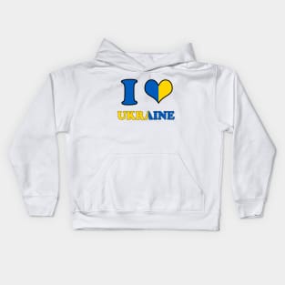 I LOVE UKRAINE Kids Hoodie